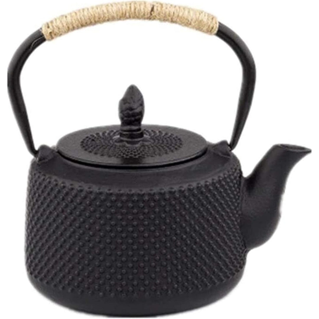 Infusione del te in una teiera con beccuccio con uscita antigoccia e con corpo in acciaio inox