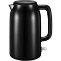 Riscaldamento dell'acqua in una caraffa da cucina con coperchio e con potenza dichiarata di 1500 W